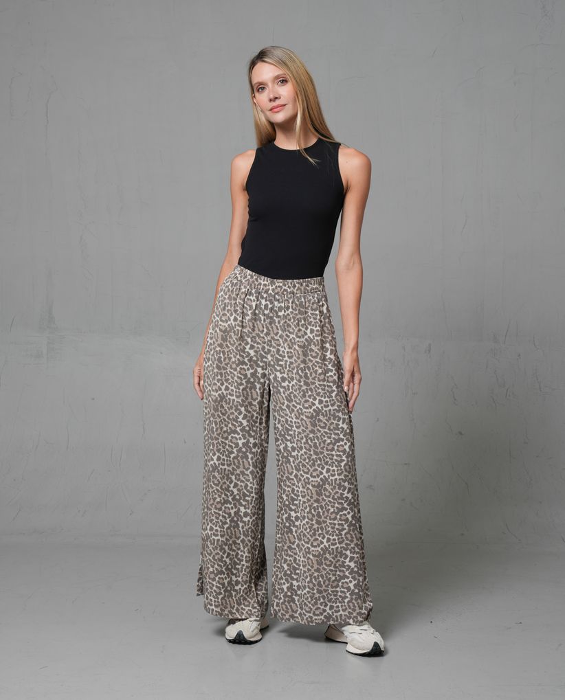 Pantalón Palazzo de bota amplia para mujer