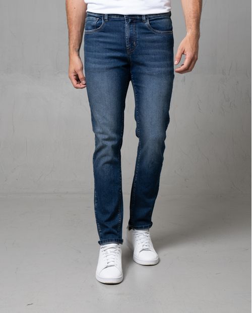 Jean Straight fit cinco bolsillos para hombre