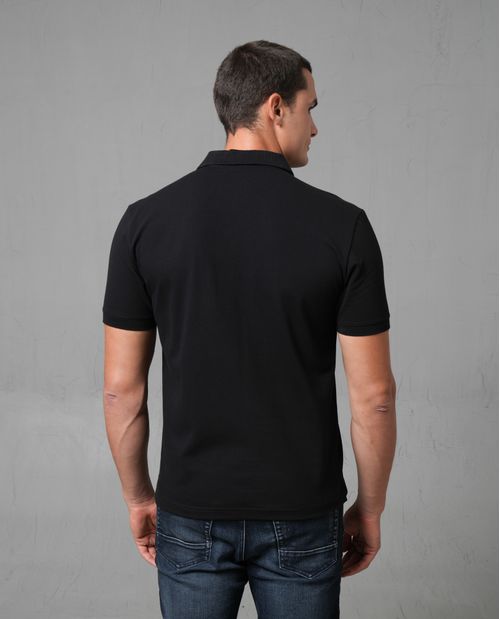 Polo con aplique de puma en punto corazón para hombre