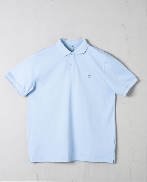 Polo con aplique de puma en punto corazón para hombre