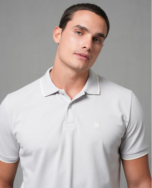 Polo en tejido piqué para hombre