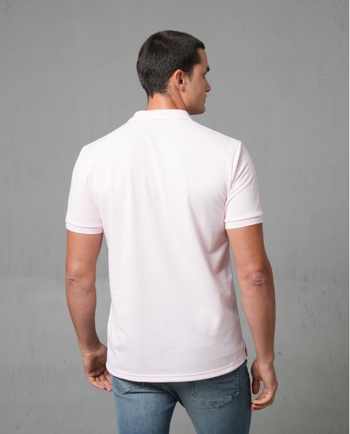 Polo manga corta con puma estampado para hombre