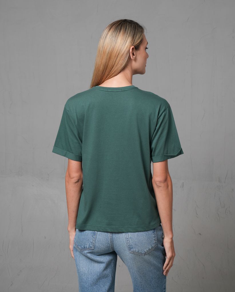 Camiseta básica con puma estampado para mujer