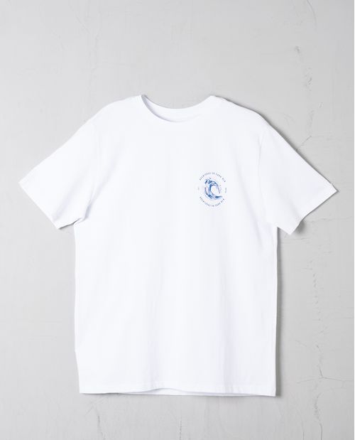 Camiseta con mini print en punto corazón para hombre
