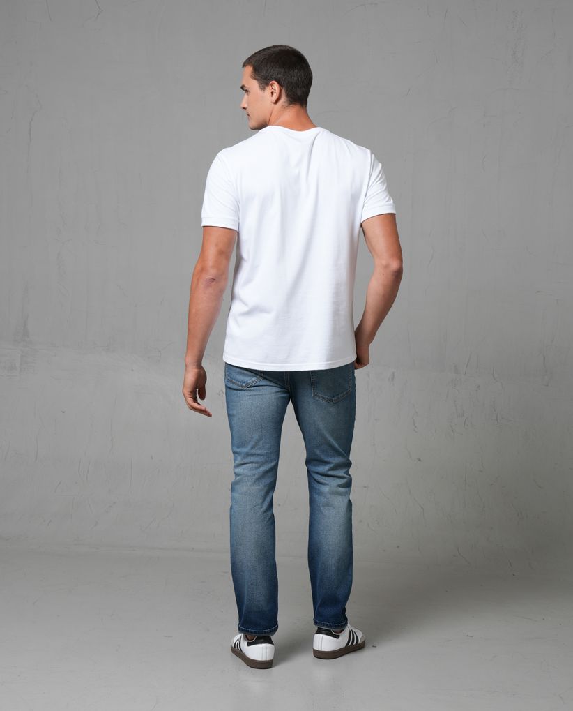 Jean Straight tono medio para hombre