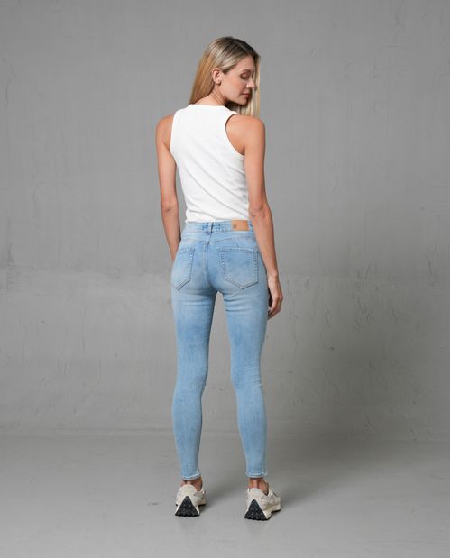 Jean Magic Up black denim para mujer