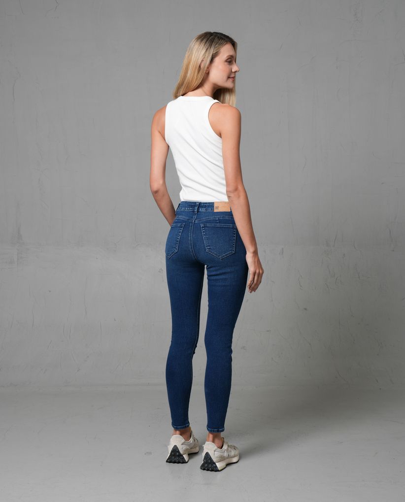 Jean Magic Up tono oscuro para mujer