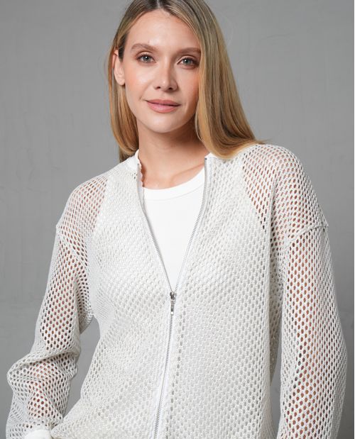 Chaqueta tejida para mujer