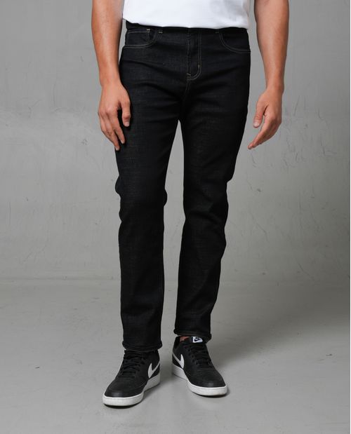 Jean straight azul oscuro para hombre