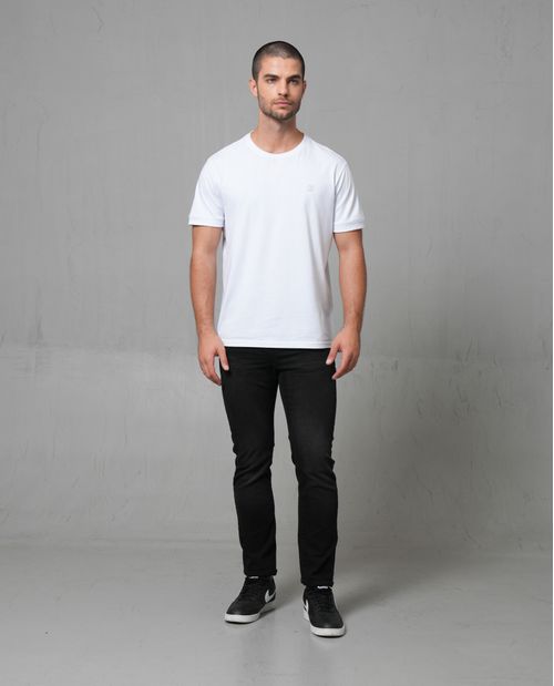Jean straight negro para hombre