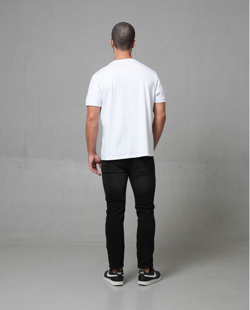 Jean straight negro para hombre