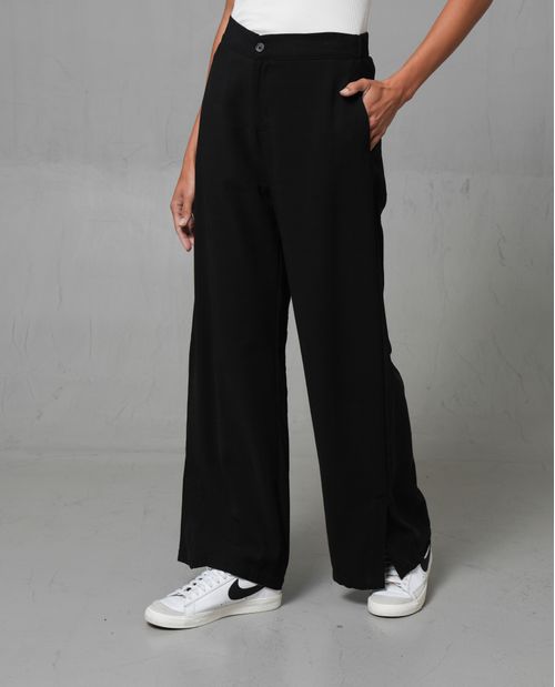 Pantalón iconico con elastico en posterior para mujer