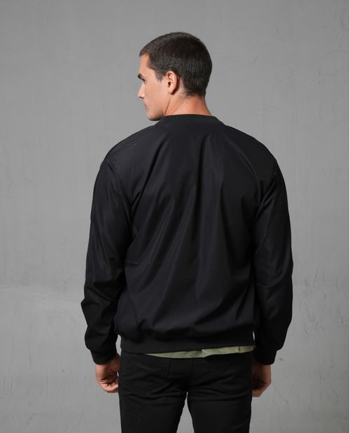 Chaqueta Bomber con puños y fajón tejidos para hombre
