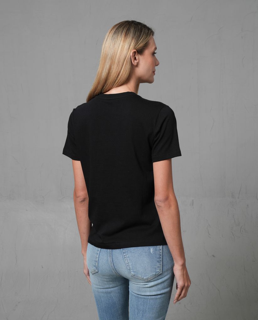 Camiseta manga corta con estampado para mujer