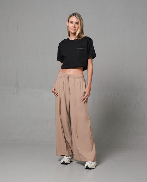 Pantalón Wide leg fluido para mujer