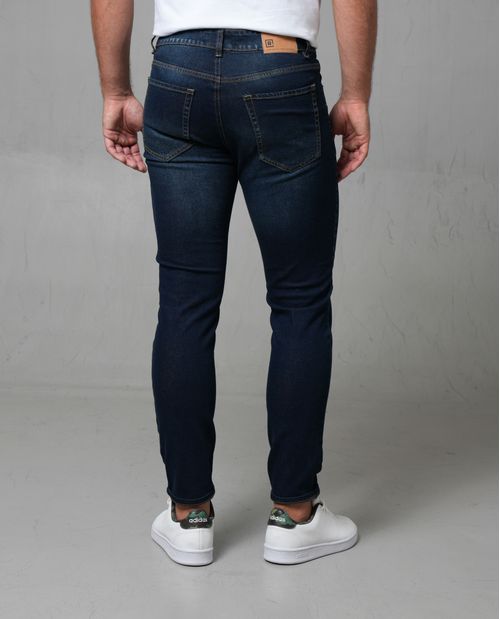 Jean Slim tono oscuro para hombre