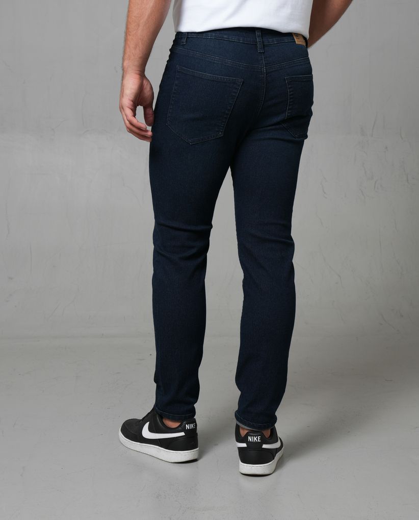 Jean Slim tono oscuro para hombre