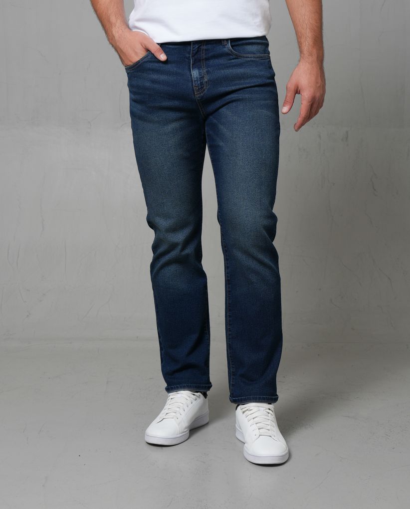 Jean Classic tono medio con iluminaciones para hombre