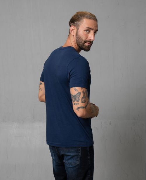 Camiseta manga corta con mini prints para hombre