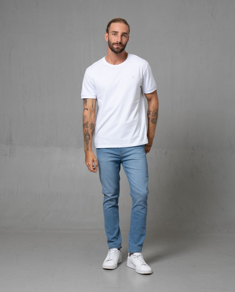 Jean Slim tono oscuro para hombre