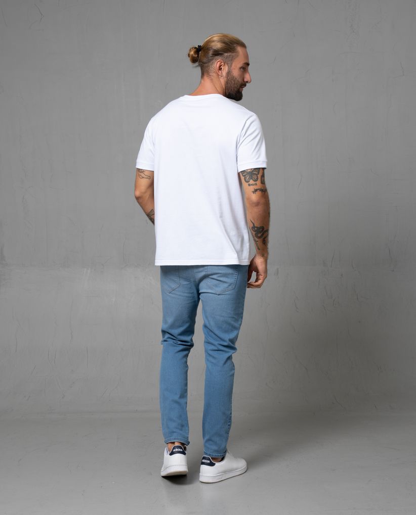 Jean Slim tono oscuro para hombre