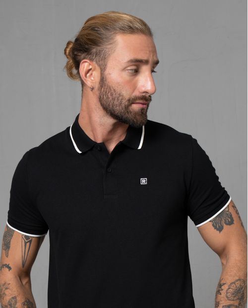 Polo en tejido piqué para hombre