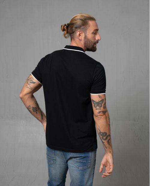 Polo en tejido piqué para hombre