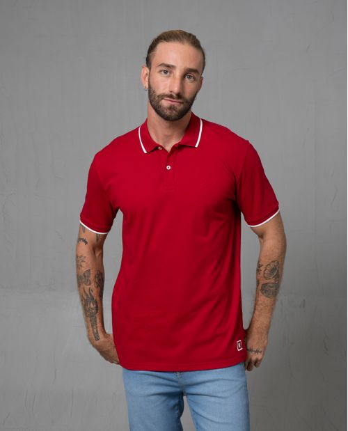 Camisa tipo polo clásica para hombre
