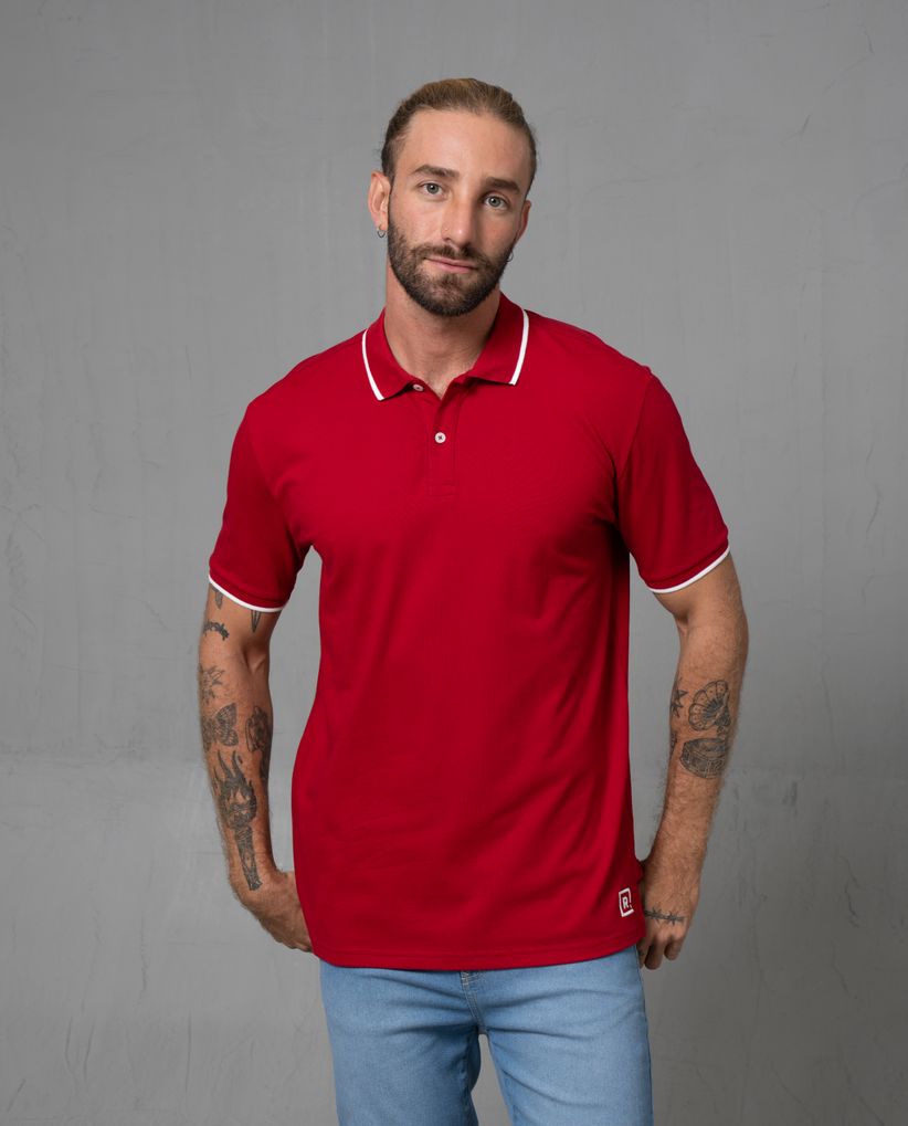 Camisa tipo polo clásica para hombre