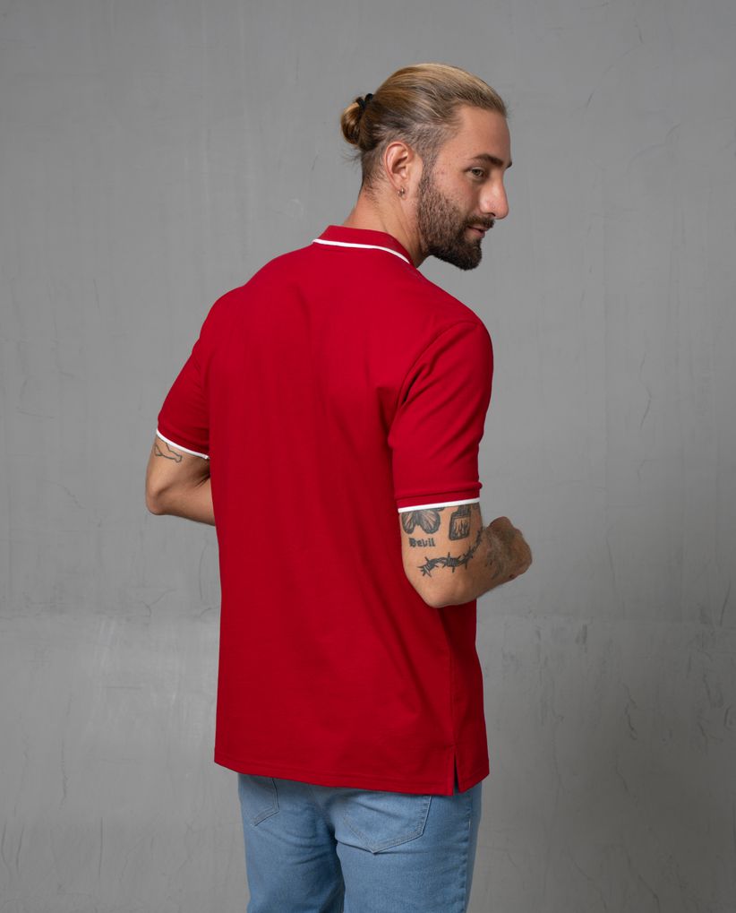 Camisa tipo polo clásica para hombre