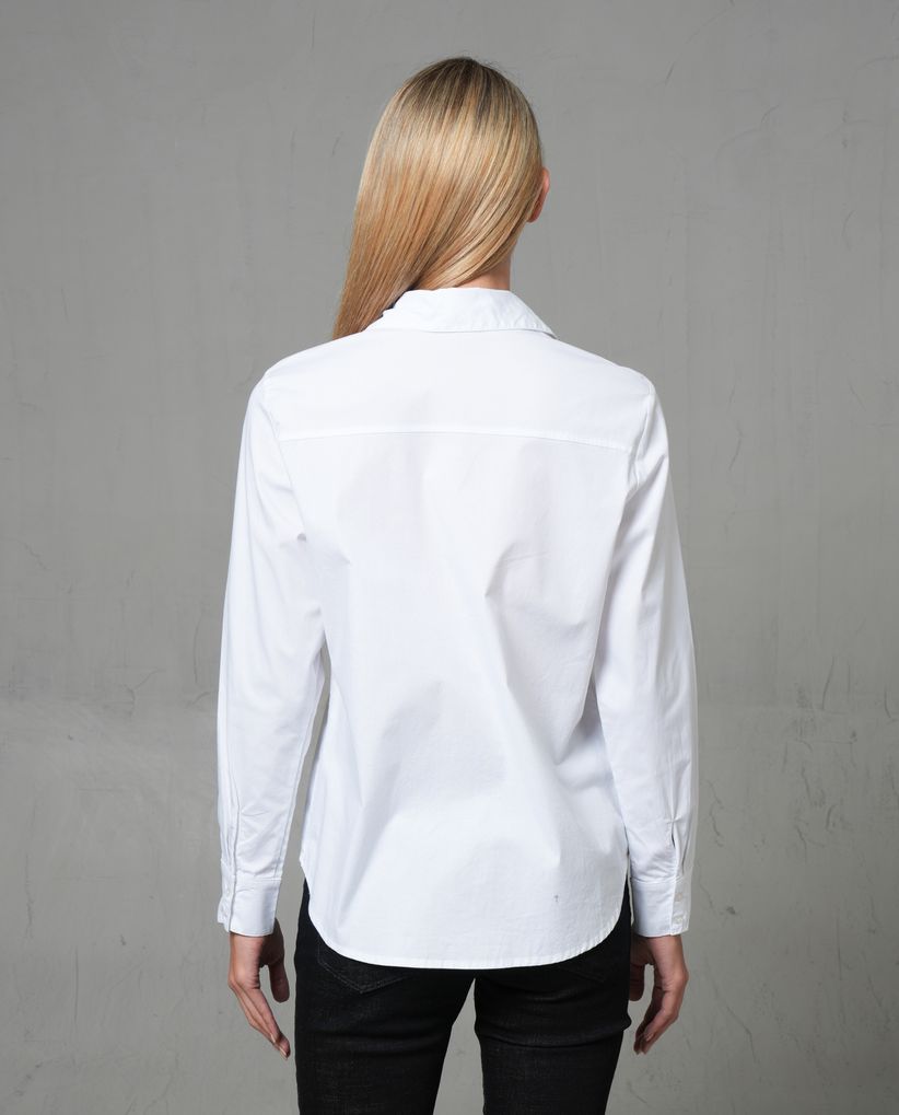 Camisa manga larga en lyocell para mujer