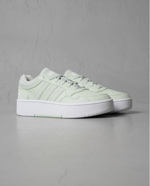 Tenis Adidas Hoops 3.0 verde para mujer