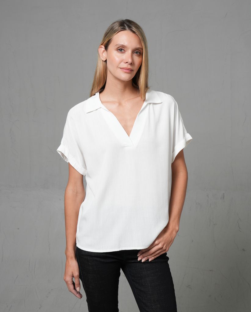 Camisa manga corta para mujer