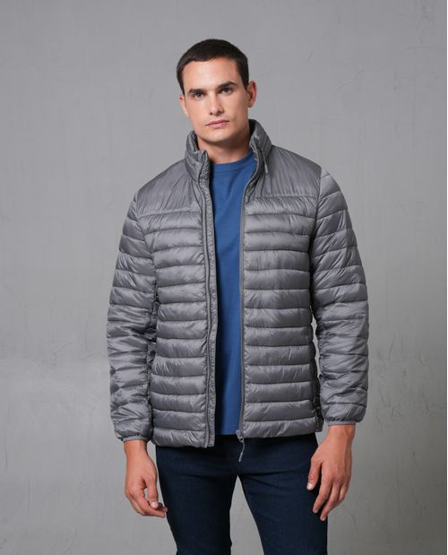 Chaqueta acolchada con capucha para hombre