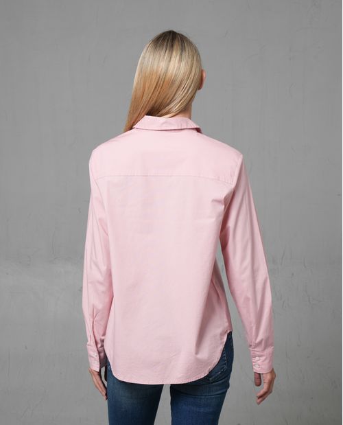 Camisa manga larga en lyocell para mujer