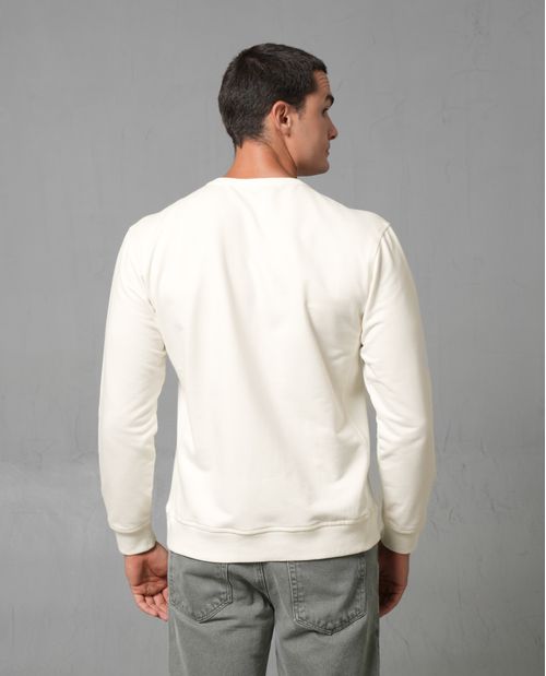Buzo con bordado tono a tono para hombre