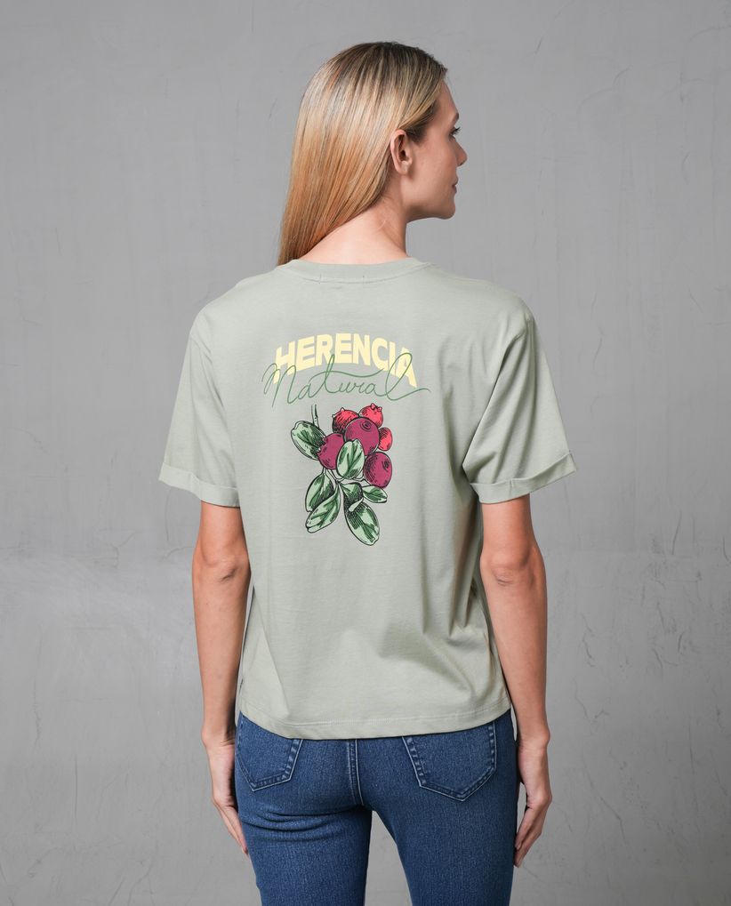 Camisa amplia estampada para mujer