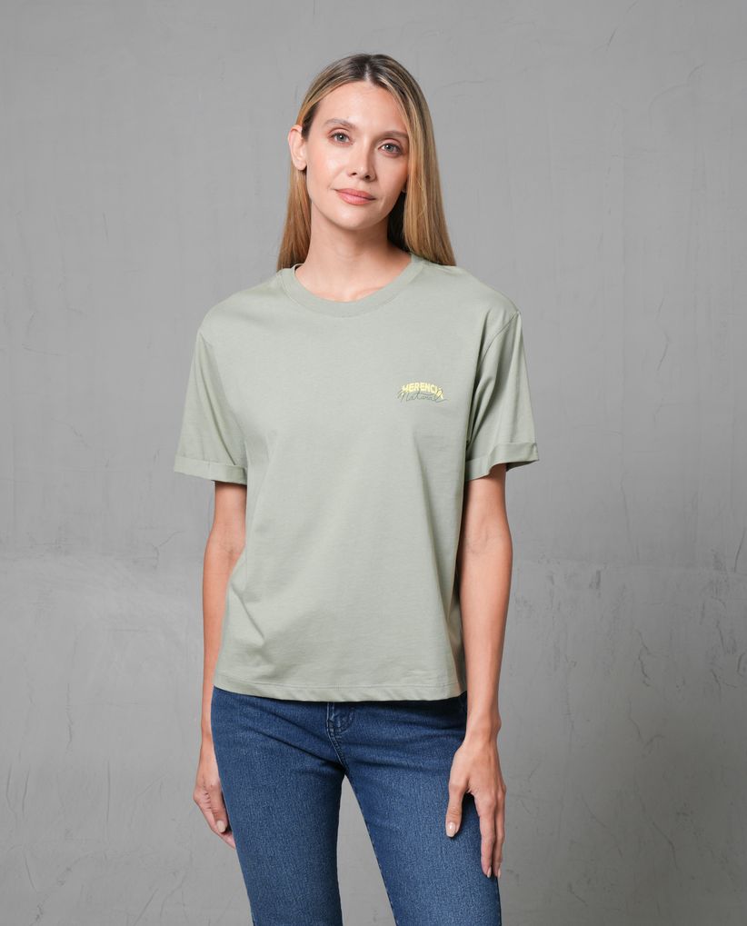 Camisa amplia estampada para mujer