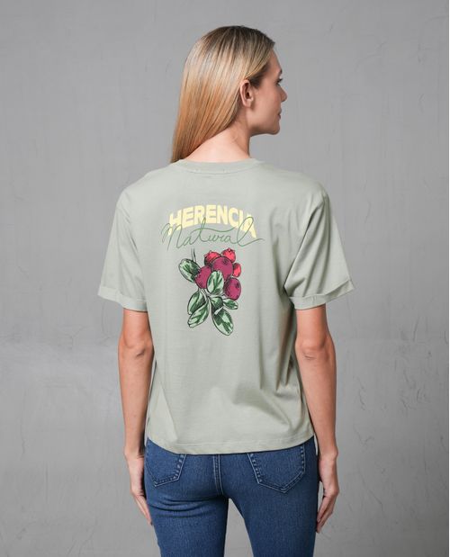 Camisa amplia estampada para mujer