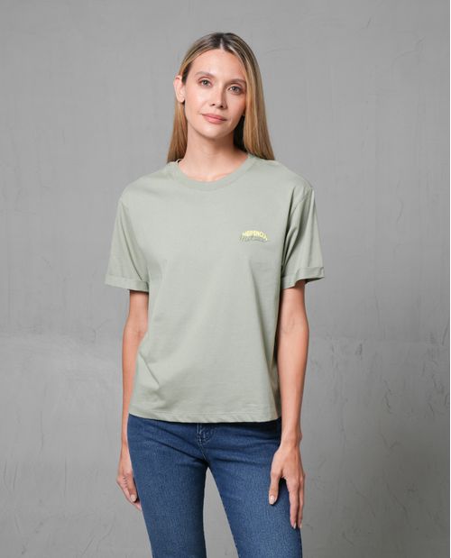 Camisa amplia estampada para mujer