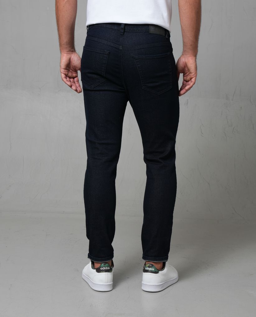 Jean Slim tono oscuro para hombre