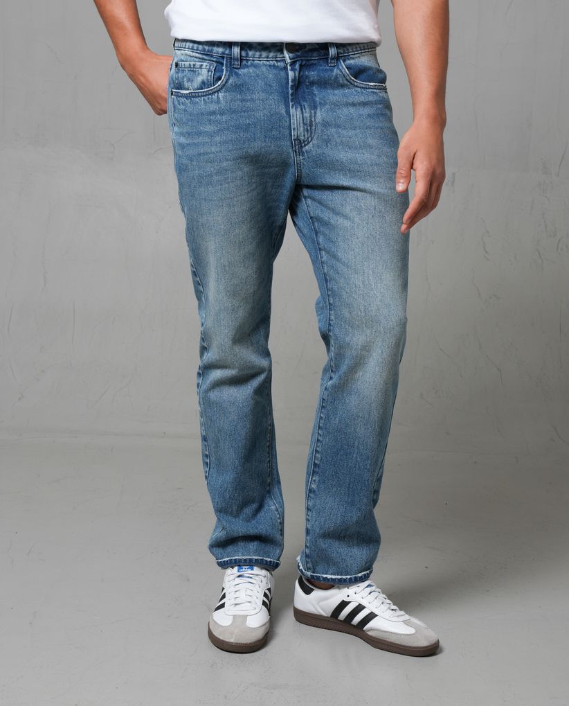 Jean Straight bota recta para hombre