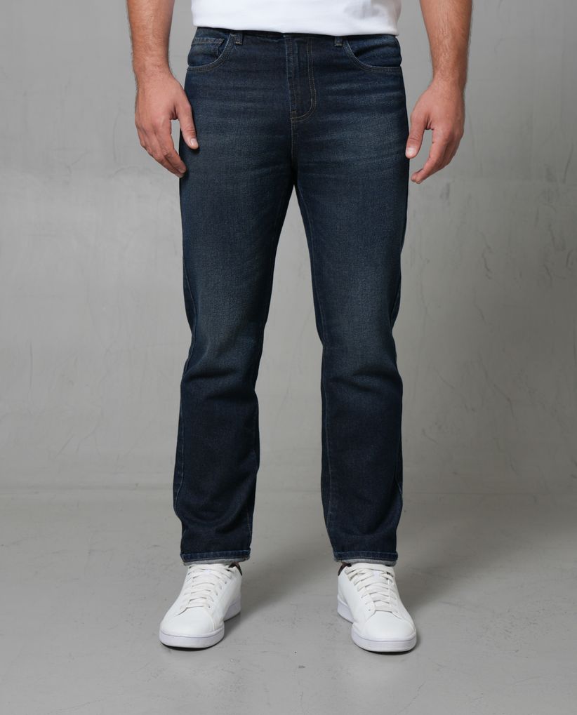 Jean Straight tono oscuro para hombre