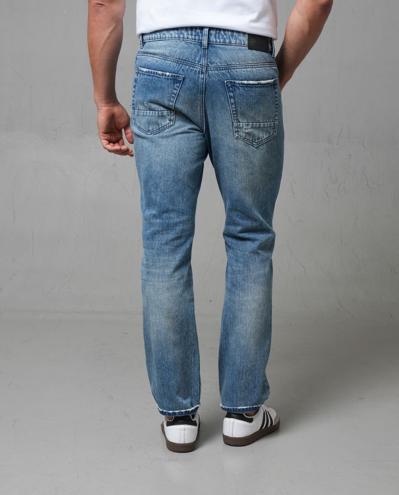 Jean Straight bota recta para hombre