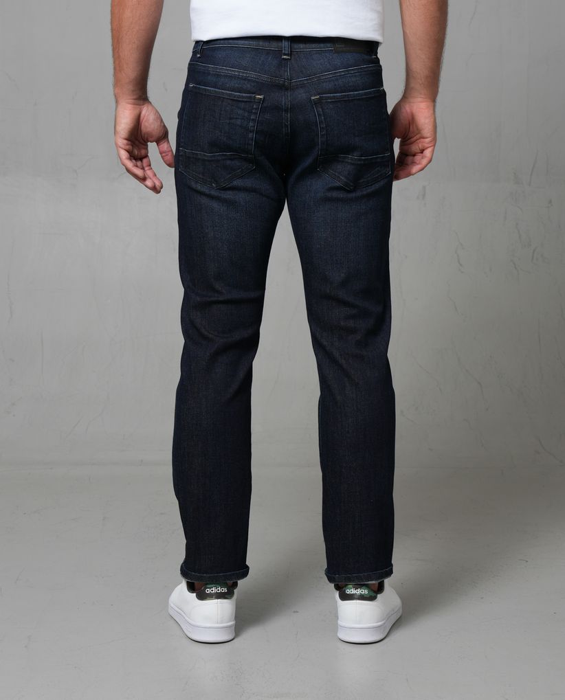 Jean Straight de tono oscuro para hombre