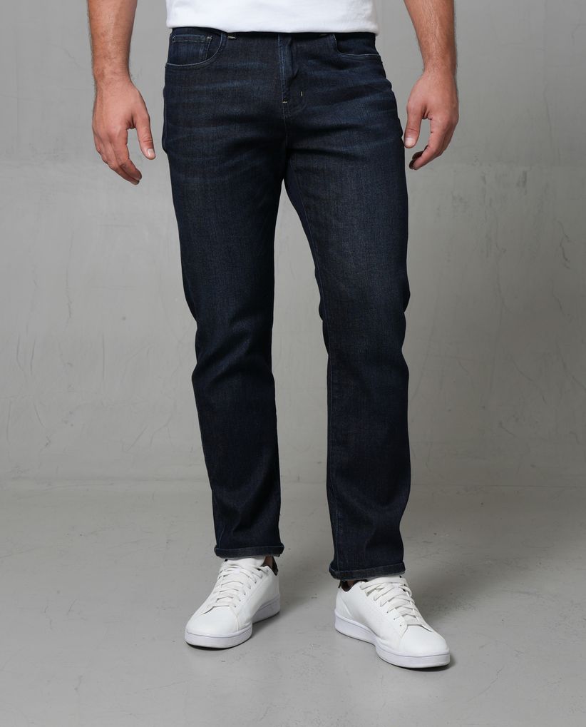 Jean Straight de tono oscuro para hombre
