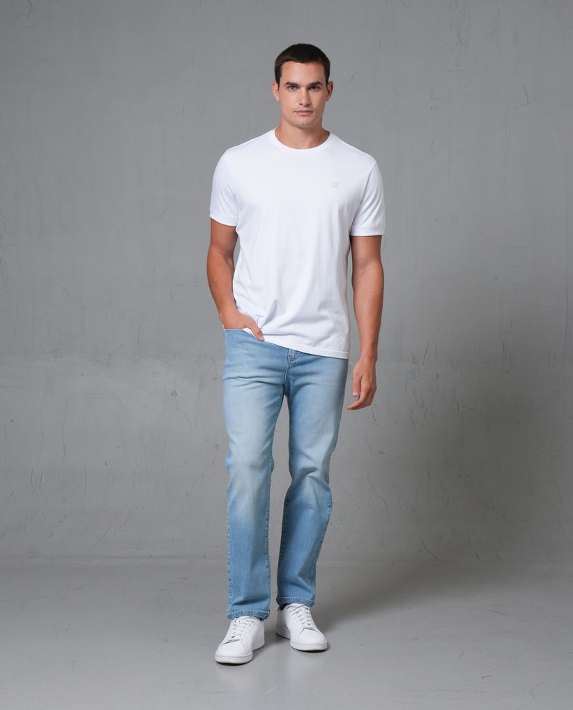 Jean Classic tono claro con iluminaciones para hombre