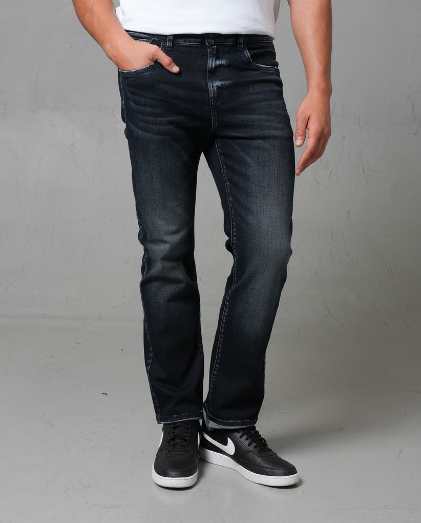 Jean Classic tono oscuro con iluminaciones para hombre