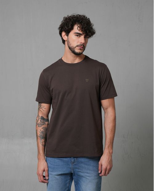 Camiseta manga corta con puma estampado para hombre