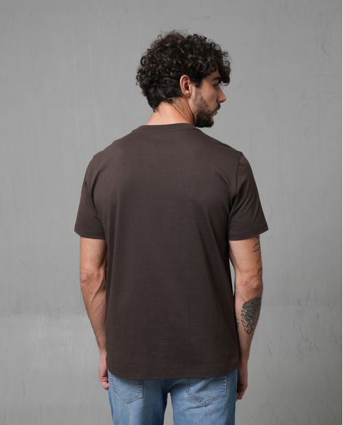 Camiseta manga corta con puma estampado para hombre